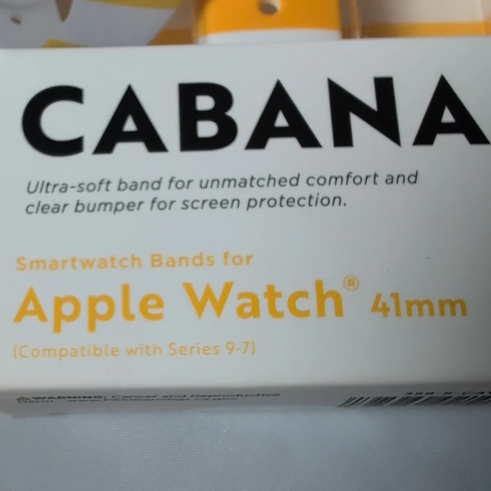 MVMT Cabana Apple Watch 41mm Band Series 9-7 Gold/White